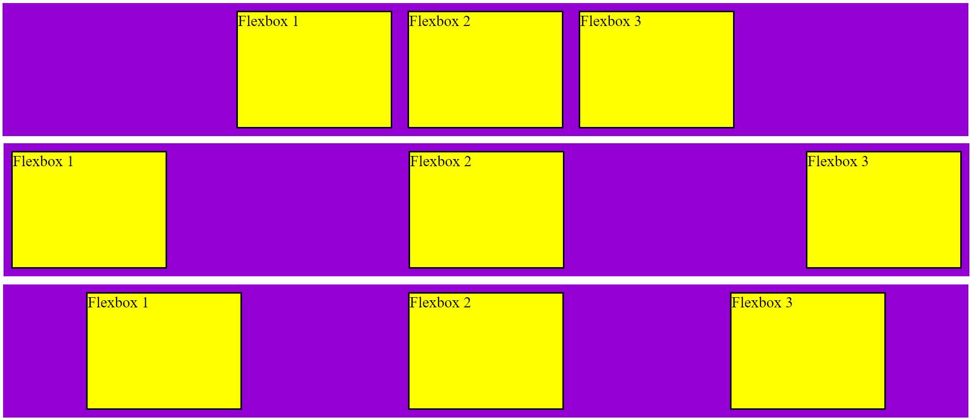 Center-aligned elements